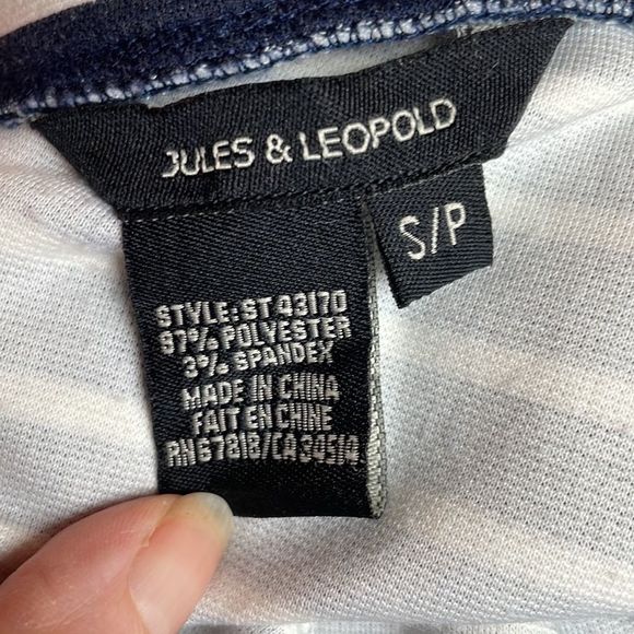 JULES & LEOPOLD navy and white maxi skirt - Picture 5 of 6
